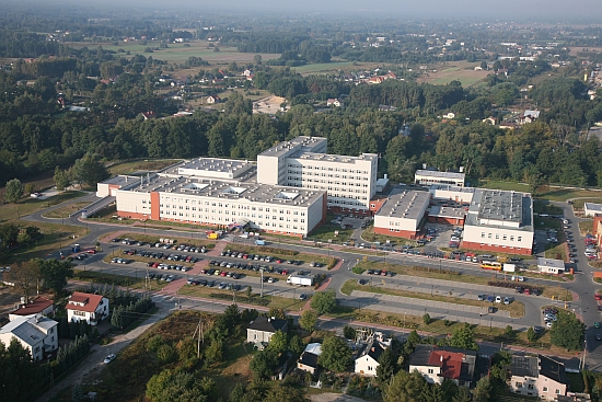 Zdjęcie z lotu ptaka Szpitala Zachodniego